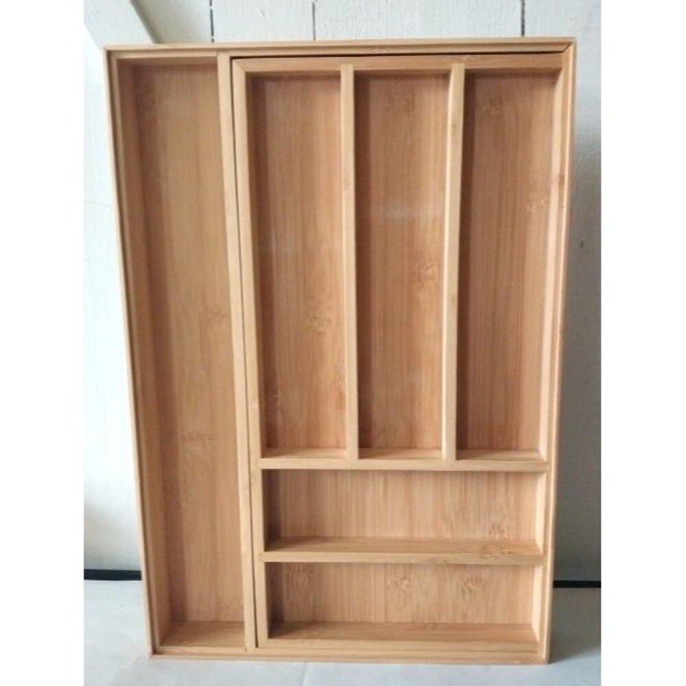 Utensil Organizer Drawer Bamboo Expandable Flatware, Cutlery Kitchen